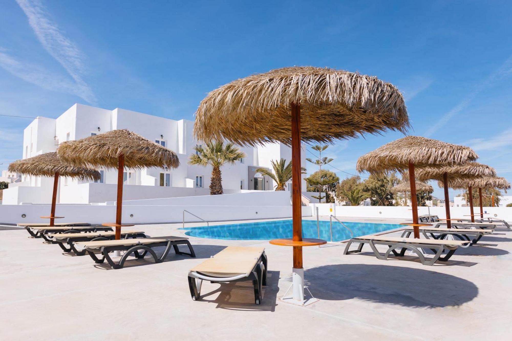 Nikos Hotel Karterados  Bagian luar foto